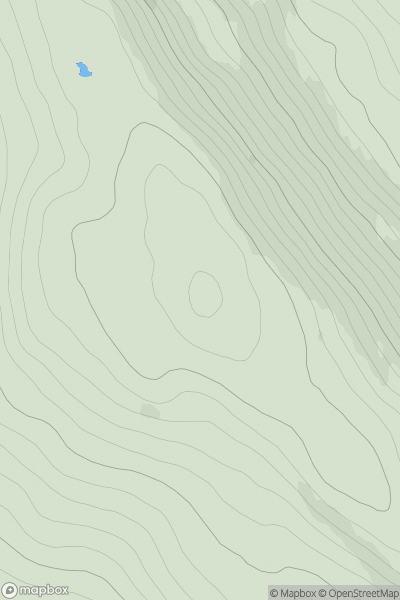 Thumbnail image for Beinn Bhreac [North Skye and Raasay] showing contour plot for surrounding peak